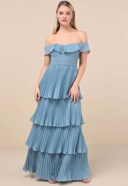 dusty blue bridesmaid dresses lulus Dusty Blue Bridesmaid Dresses